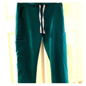 Figs yola Scrub Pants Hunter green xs